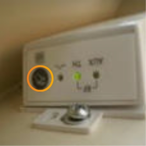 Graue Handtaste am wibo Funkempfänger 3664